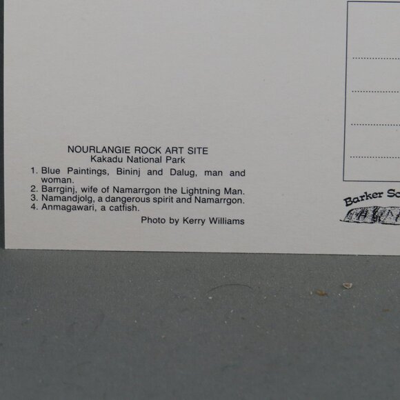 Vintage Postcard - Nourlangie Rock Artwork - Barker Souvenirs - Picture 3 of 4